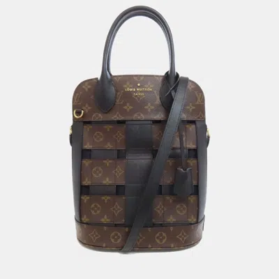 Pre-owned Louis Vuitton Traceage Handbag Monogram Canvas In Brown