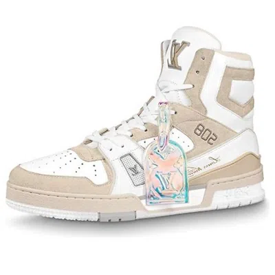 Pre-owned Louis Vuitton Trainer Ankle Sneakers 'beige'