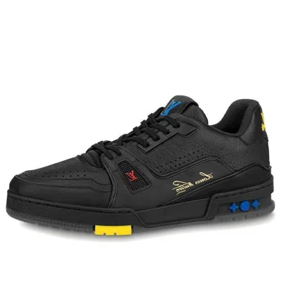 Pre-owned Louis Vuitton Trainer 'black Leather'