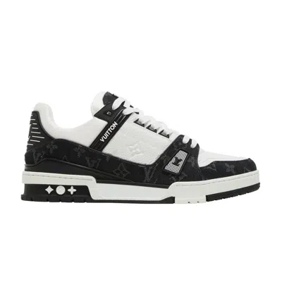 Pre-owned Louis Vuitton Trainer 'black Monogram Denim'