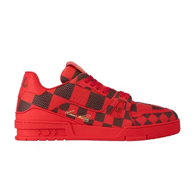 Pre-owned Louis Vuitton Trainer 'damier Pop - Red'