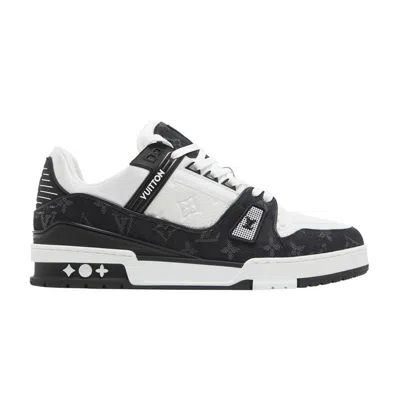 Pre-owned Louis Vuitton Trainer 'denim Noir' In White