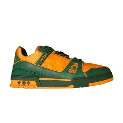 Pre-owned Louis Vuitton Trainer 'green Orange Monogram'