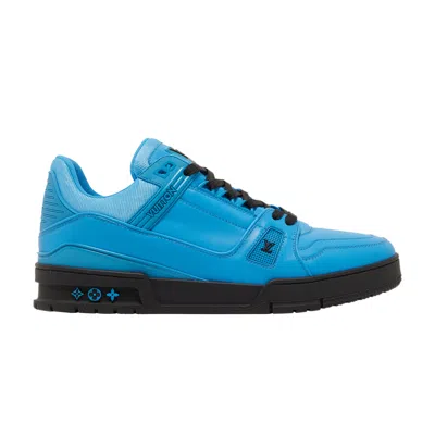 Pre-owned Louis Vuitton Trainer Low 'black Blue'