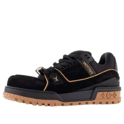Pre-owned Louis Vuitton Trainer Maxi Sneakers 'black Suede'