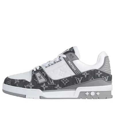Louis Vuitton Trainer 'monogram Denim - Grey' In Gray