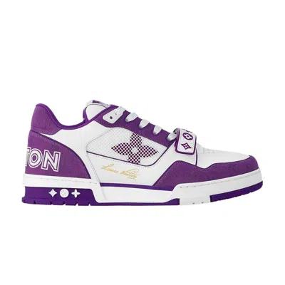 Pre-owned Louis Vuitton Trainer 'purple Monogram Denim'