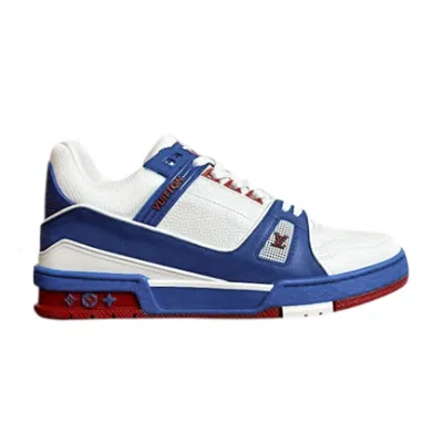 Pre-owned Louis Vuitton Trainer Sneaker 'white Blue Red'