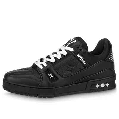 Pre-owned Louis Vuitton Trainer Sneakers 'black Monogram'