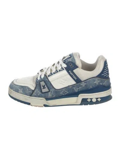 Pre-owned Louis Vuitton Trainer Sneakers In Blue