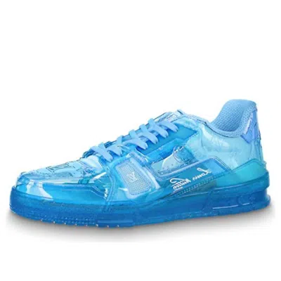 Pre-owned Louis Vuitton Trainer Sneakers 'blue Pvc'