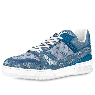 Pre-owned Louis Vuitton Trainer Sneakers 'denim Monogram'