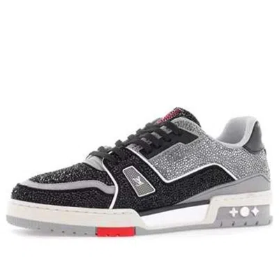 Pre-owned Louis Vuitton Trainer Sneakers 'grey Black Crystals'