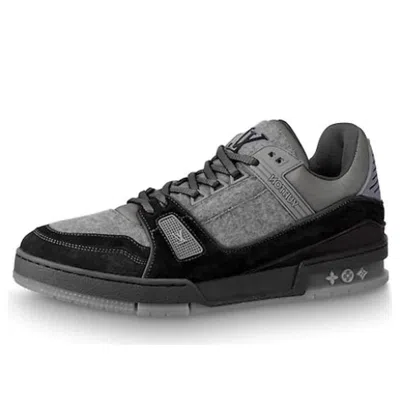 Louis Vuitton Trainer Sneakers 'grey Flannel' In Multi