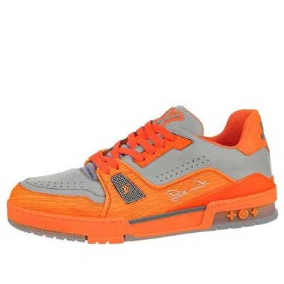 Pre-owned Louis Vuitton Trainer Sneakers 'orange'