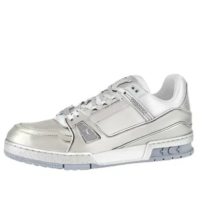 Pre-owned Louis Vuitton Trainer Sneakers 'silver'