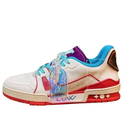 Pre-owned Louis Vuitton Trainer Upcycling Sneakers 'white Blue Purple For China'