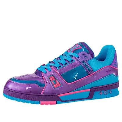 Pre-owned Louis Vuitton Trainers 'blue Purple Pink'
