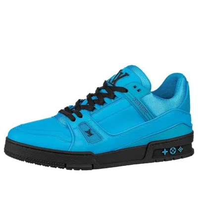 Pre-owned Louis Vuitton Trainers 'blue With Black'