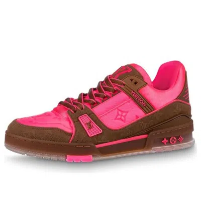 Pre-owned Louis Vuitton Trainers 'pink Monogram'