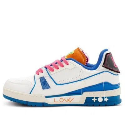 Pre-owned Louis Vuitton Trainers 'white Pink Blue For Saint-tropez'