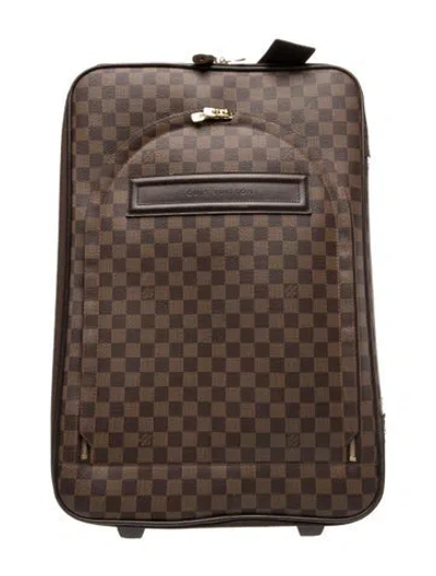 Pre-owned Louis Vuitton Travel Suitcase In Brown