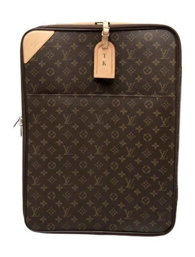 Pre-owned Louis Vuitton Travel Suitcase In Brown