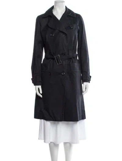 Pre-owned Louis Vuitton Trench Coat In Black