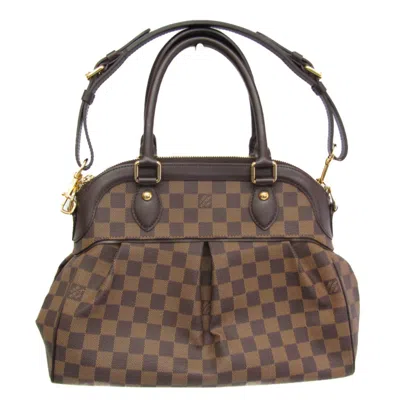 Pre-owned Louis Vuitton Trevi Brown Canvas Shoulder Bag ()