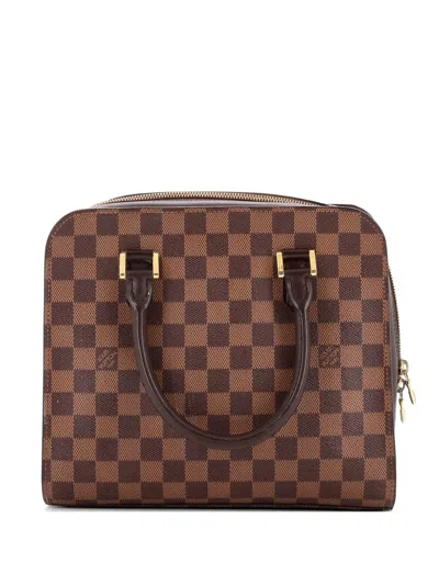 Pre-owned Louis Vuitton Triana Bag Damier Satchel In Brown