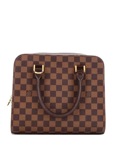 Pre-owned Louis Vuitton Triana Bag Damier Satchel In Brown