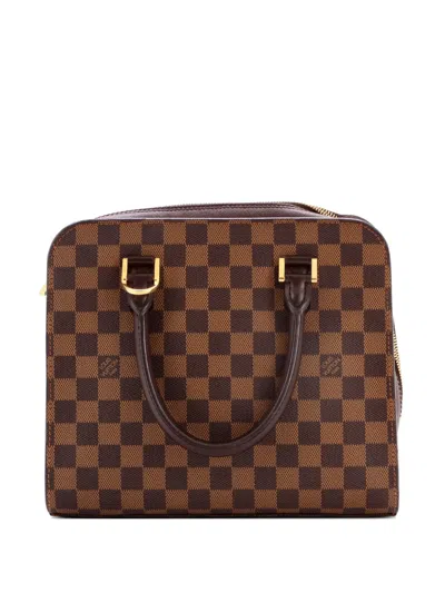 Pre-owned Louis Vuitton Triana Bag Damier Satchel In Brown