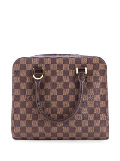 Pre-owned Louis Vuitton Triana Bag Damier Satchel In Brown