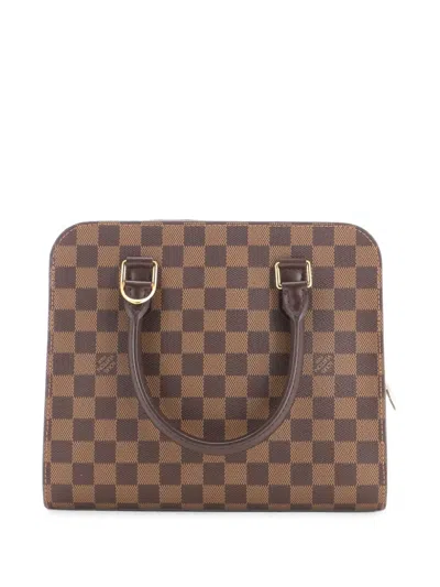 Pre-owned Louis Vuitton Triana Bag Damier Satchel In Brown