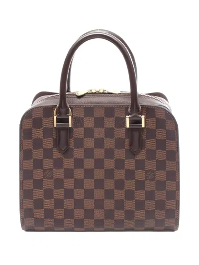 Pre-owned Louis Vuitton Triana Monogram Tote Bag In Brown