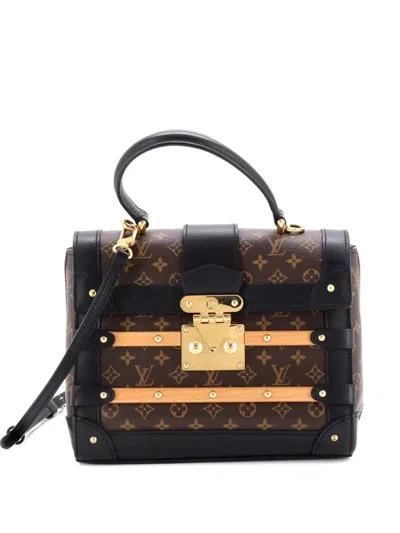 Pre-owned Louis Vuitton Trianon Handbag Monogram Canvas Pm Satchel In Brown