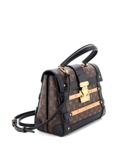 Pre-owned Louis Vuitton Trianon Handbag Monogram Canvas Pm Satchel In Brown