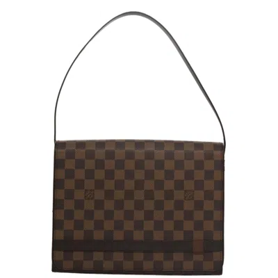 Pre-owned Louis Vuitton Tribeca Brown Canvas Shoulder Bag ()