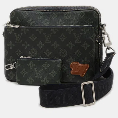 Pre-owned Louis Vuitton Trio Messenger Black Canvas Shoulder Bag