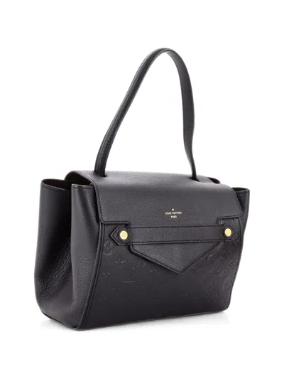 Pre-owned Louis Vuitton Trocadero Handbag Monogram Empreinte Leather Satchel In Black
