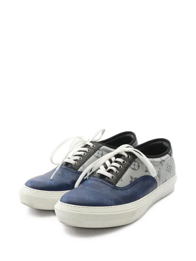 Pre-owned Louis Vuitton Trocadero Line Sneakers In Blue