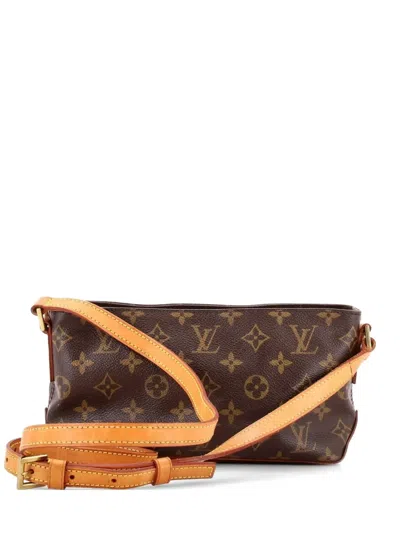 Pre-owned Louis Vuitton Trotteur Handbag Monogram Canvas Crossbody Bag In Brown