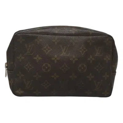 Pre-owned Louis Vuitton Trousse De Toilette Canvas Clutch Bag () In Brown