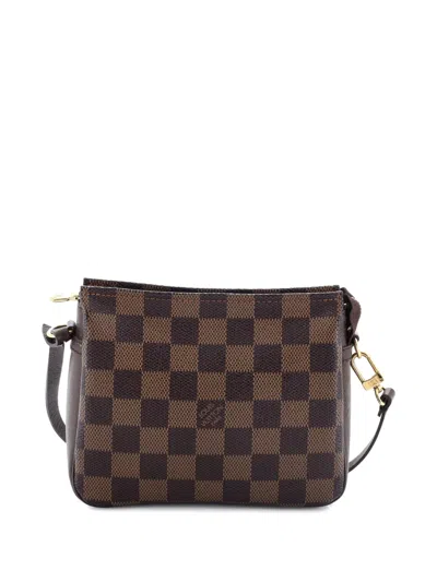 Pre-owned Louis Vuitton Trousse Make Up Bag Damier Pouch In Brown