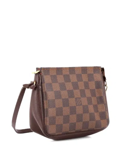 Pre-owned Louis Vuitton Trousse Make Up Bag Damier Pouch In Brown