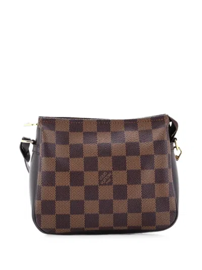 Pre-owned Louis Vuitton Trousse Make Up Bag Damier Pouch In Brown