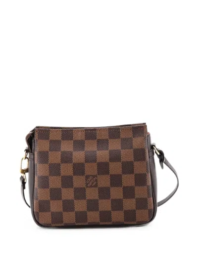 Pre-owned Louis Vuitton Trousse Make Up Bag Damier Pouch In Brown