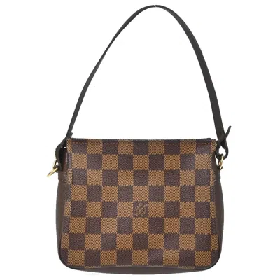 Pre-owned Louis Vuitton Trousse Make Up Damier Brown Canvas Clutche & Pouche Bag ()