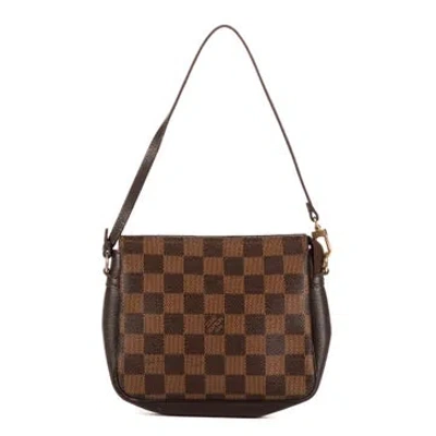 Pre-owned Louis Vuitton Trousse Make Up Pochette In Brown