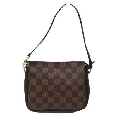 Pre-owned Louis Vuitton Trousse Makeup Brown Canvas Clutch Bag ()